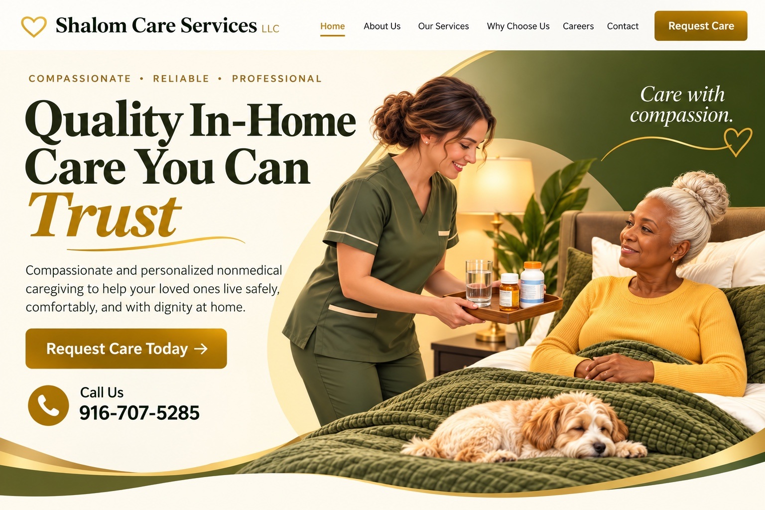 Shalom Care Services — Quality In-Home Care You Can Trust.